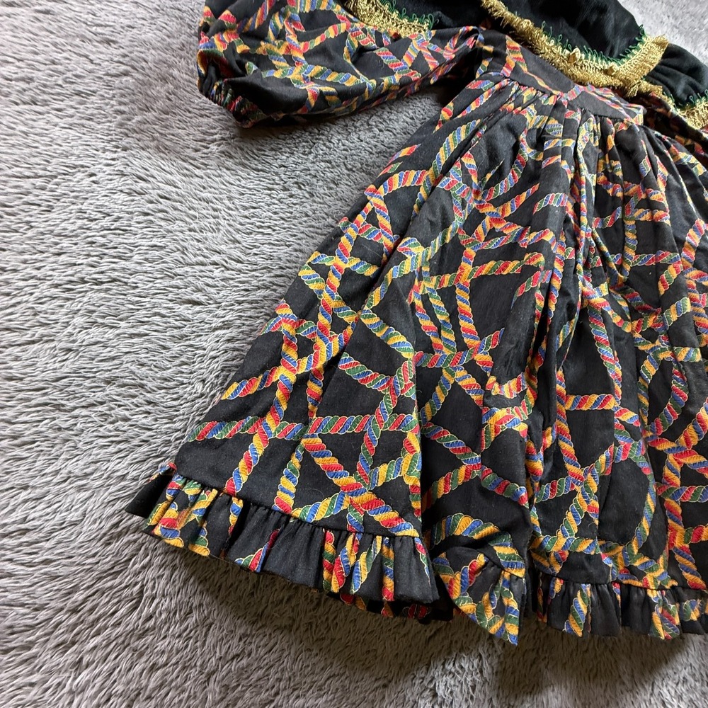 Vintage Dolls Dress 20" Dancing Maiden Renee Noso PNW Ribbon Print - Picture 7 of 10